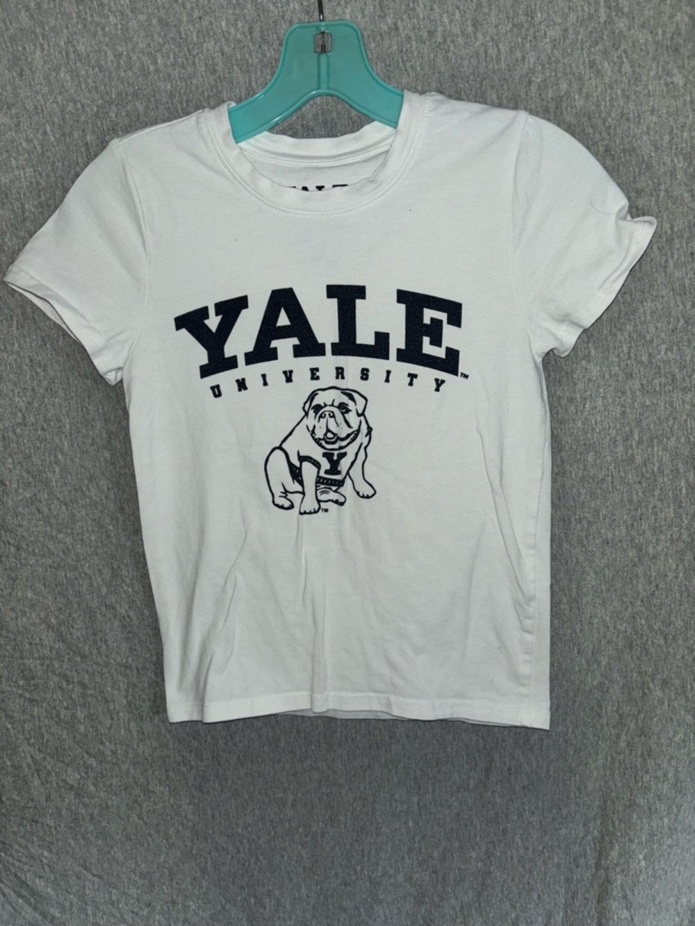Yale University White Crop Tee - Women's